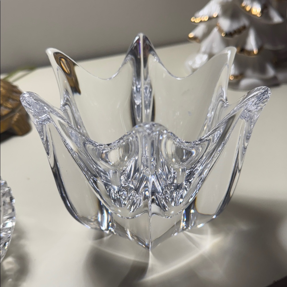 Orrefors Crystal Vase Dish Paperweight Sculpture